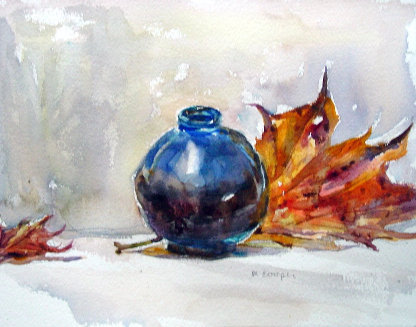 Studio Still Life Blue Pot